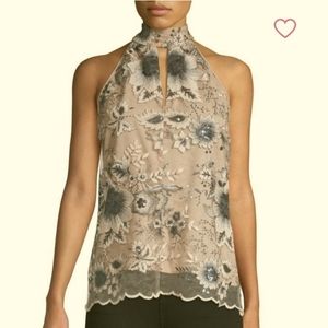 SUPPLY & DEMAND LACE FLORAL BLOUSE
